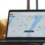 Laptop open to a small business google maps page; local search area optimization for small businesses, new southern solutions